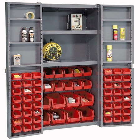 Global Industrial Bin Cabinet, 38 in W, 72 in H, 24 D 662138RD